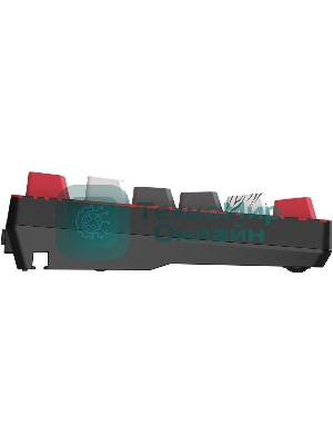 Клавиатура беспроводная A4Tech Bloody WS87 Naraka USB, Bluetooth/Радиоканал черный/красный