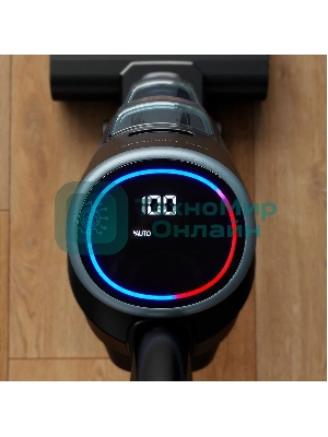 Пылесос вертикальный моющий Tefal X-Clean 5 GF5555F0 серый/черный, от аккумулятора, 200 Вт, уборка влажная, пылесборник 0.44 л