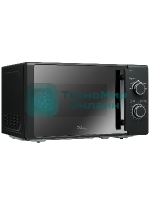 Микроволновая печь CASO M 20 EASY зеркальный/черный, 20 л, 700 Вт, переключатели - поворотный механизм