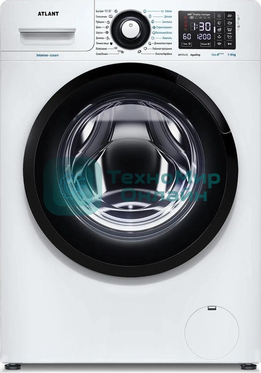 Стиральная машина Атлант СМА 60У1214-СА-02 белый, загрузка фронтальная 6кг, 1200 об/мин., класс: A+++