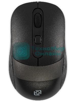 Мышь беспроводная Oklick 310MW черный/серый, 3200 dpi, радиоканал, USB, кнопки - 4