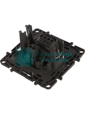 Выключатель одноклавишный, автоматические клеммы, Etika, 10AX, 250В~, антрацит