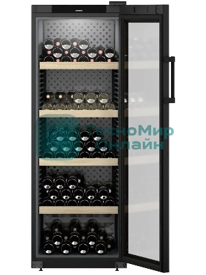 Винный шкаф Liebherr WPbl 5001 черный, 266 л, 1 отсек, 196 бут., класс F