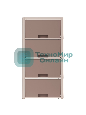 Комод Альтернатива Колорит, 4 секции, бежевый М7834