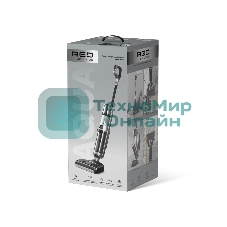 Пылесос вертикальный моющий Red Solution W3450 серый, питание от аккумулятора, 72 Вт, уборка влажная/сухая, пылесборник 0.6 л