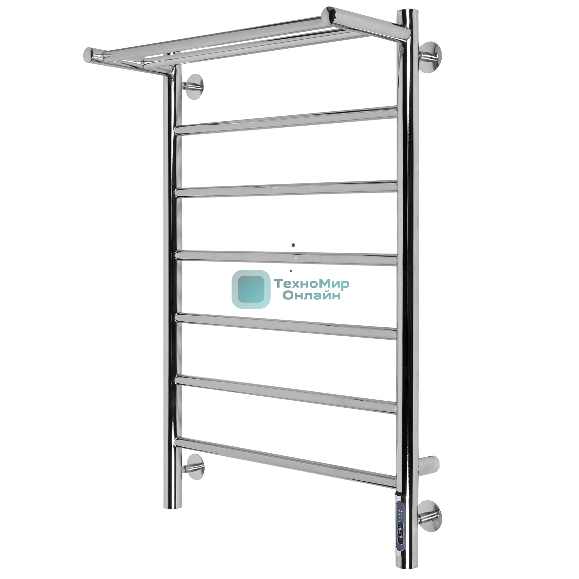Полотенцесушитель Royal Thermo Aora П7 c полкой 500х800 электро (new встроен. диммер)
