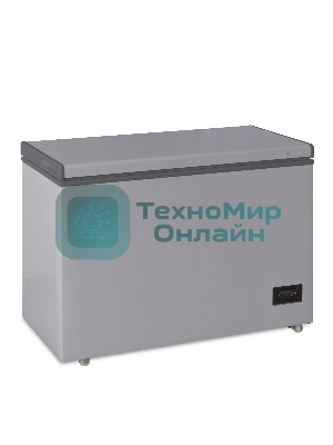Морозильный ларь Бирюса Б-M240KDN металлик с глухой крышкой