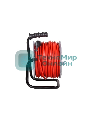 Удлинитель силовой Ресанта СУ-3х1,5-50/2 (61/118/12) 3x1.5кв.мм 4розет. 50м ПВС катушка красный