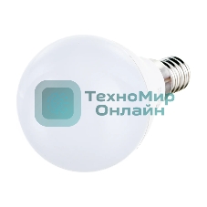 Лампа светодиодная SAFFIT SBG4507 (55034) 7Вт Е14 теплый матовый шар