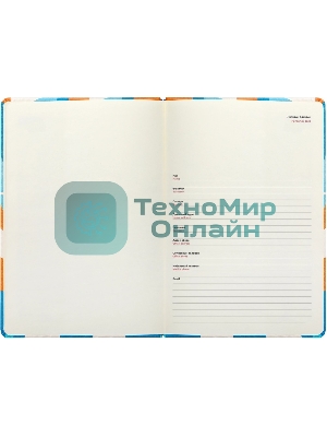 Ежедневник Deli COLORING CN148 A5 обложка картон 136 страниц, оранжевый