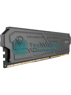 Оперативная память Netac Shadow III, DDR4, 8GB (1x8GB), 3200 MHz, CL16, с радиатором, черный