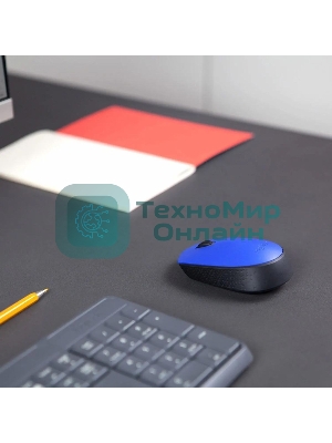 Мышь беспроводная Logitech M171 синий, 1000 dpi, радиоканал, USB, кнопки - 3