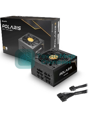 Блок питания Chieftec Polaris PPS-1250FC, 1250Вт, 80 PLUS Gold, 140мм, модульный, черный