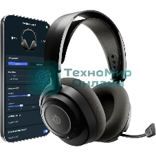 Гарнитура SteelSeries Arctis Nova 7 Wireless Gen 2 чёрный, беспроводная, радиоканал, до 50 ч, совместимость с PS5