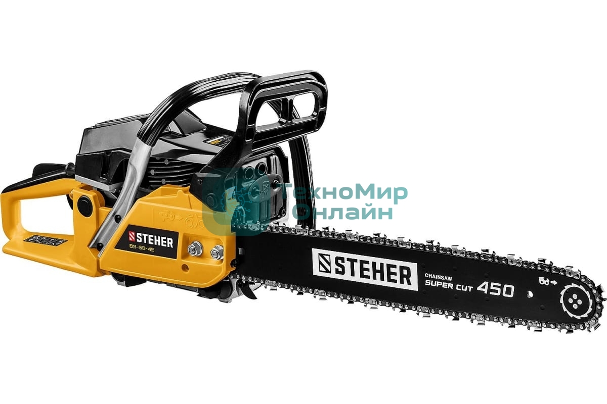 Бензопила STEHER BS-58-45, 58 см3