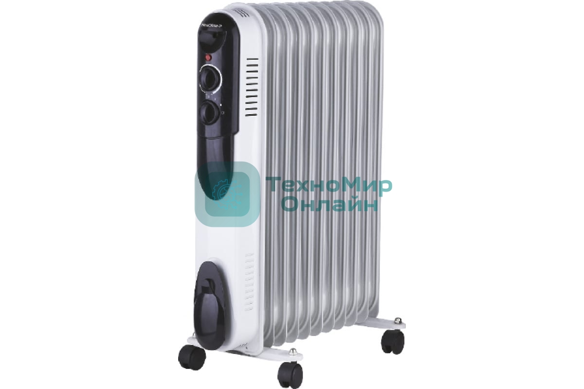 Обогреватель масляный Neoclima NC 9307 белый/черный, 1500 Вт, 15 м2, термостат 28742