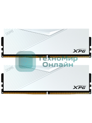 Оперативная память XPG Lancer, DDR5, 64GB (2x32GB), 6400MHz, CL32, DIMM, с радиаторами, белый