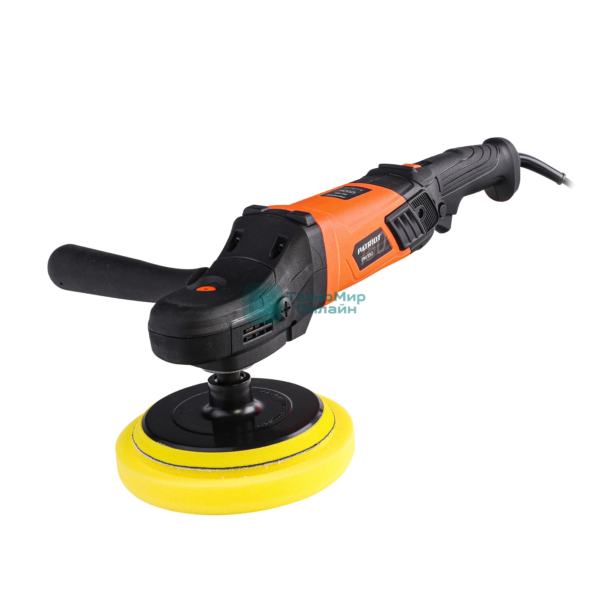 Машина полировальная PATRIOT PM 180, 1200 Вт, диск 180мм, 2100 об/мин,