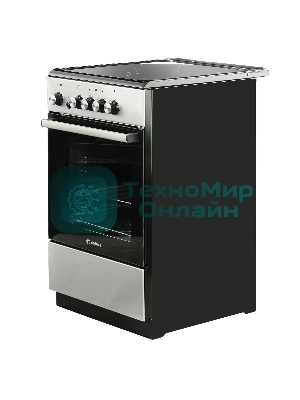 Плита электрическая De Luxe 506004.04ЭС-010 серебристый, конфорок 4 шт, духовка 60 л, 50 см x 87 см x 60 см