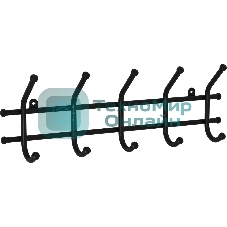 Вешалка настенная ЗМИ Норма 5 Черная ВН 24