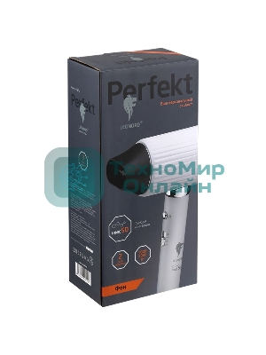 Фен LEONORD LE-1225 белый/серебристый, 2000 Вт, ионизация