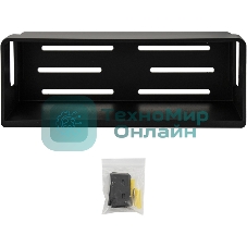 Полочка прямая из высокопрочного АБС пластика, ЧЕРНАЯ матовая, глубокая BRIMIX 5679