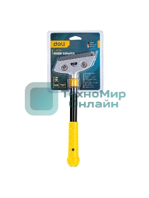 Скребок Deli DL4725 300мм Сталь SK5, Лезвие: глубина 18мм, толщина 0,5мм