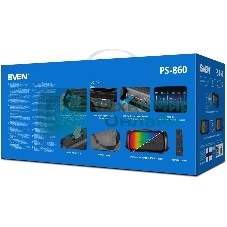 Портативная колонка SVEN PS-860 черный 100W 1.0 BT/3.5Jack 5400mAh