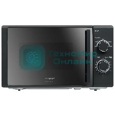Микроволновая печь CASO M 20 EASY зеркальный/черный, 20 л, 700 Вт, переключатели - поворотный механизм