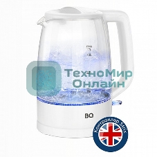 Чайник электрический BQ KT1839G белый. Мощность: 2200 Вт, объем: 1.7 л
