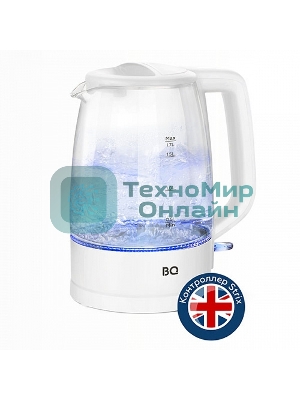 Чайник электрический BQ KT1839G белый. Мощность: 2200 Вт, объем: 1.7 л
