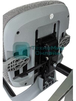 Кресло Бюрократ MC-G411N-H серый, сетка, подголовник