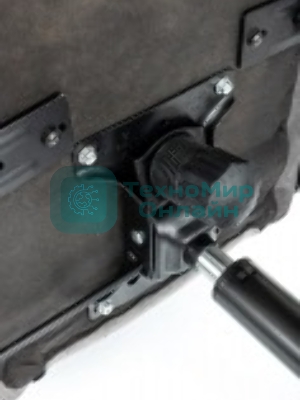 Кресло Бюрократ Zombie Drift/F серый/черный, экокожа, 120 кг, механизм качания, подставка для ног