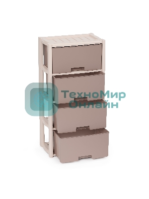 Комод Альтернатива Колорит, 4 секции, бежевый М7834