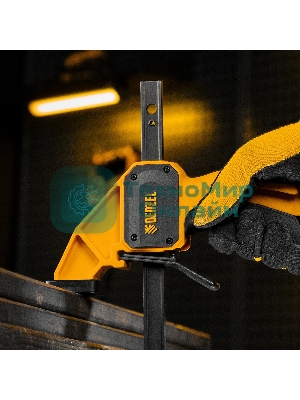 Струбцина Denzel F-образная, быстрозажимная, 150 х 80 мм, усиленный нейлоновый корпус