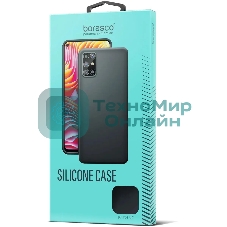 Чехол (клип-кейс) BORASCO Silicone Case, для Xiaomi Redmi 10, черный (матовый)
