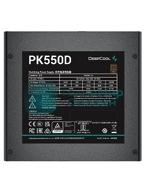Блок питания Deepcool/GamerStorm PK550D, 550Вт, 80 PLUS Bronze, 120мм, черный