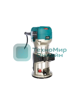Фрезеры Makita RT0700CX2 Фрезер кромочный,710Вт,10000-30000об\м,цанга-6-8мм,1.8кг,сум,прям направляющая,погруж и накл подошвы