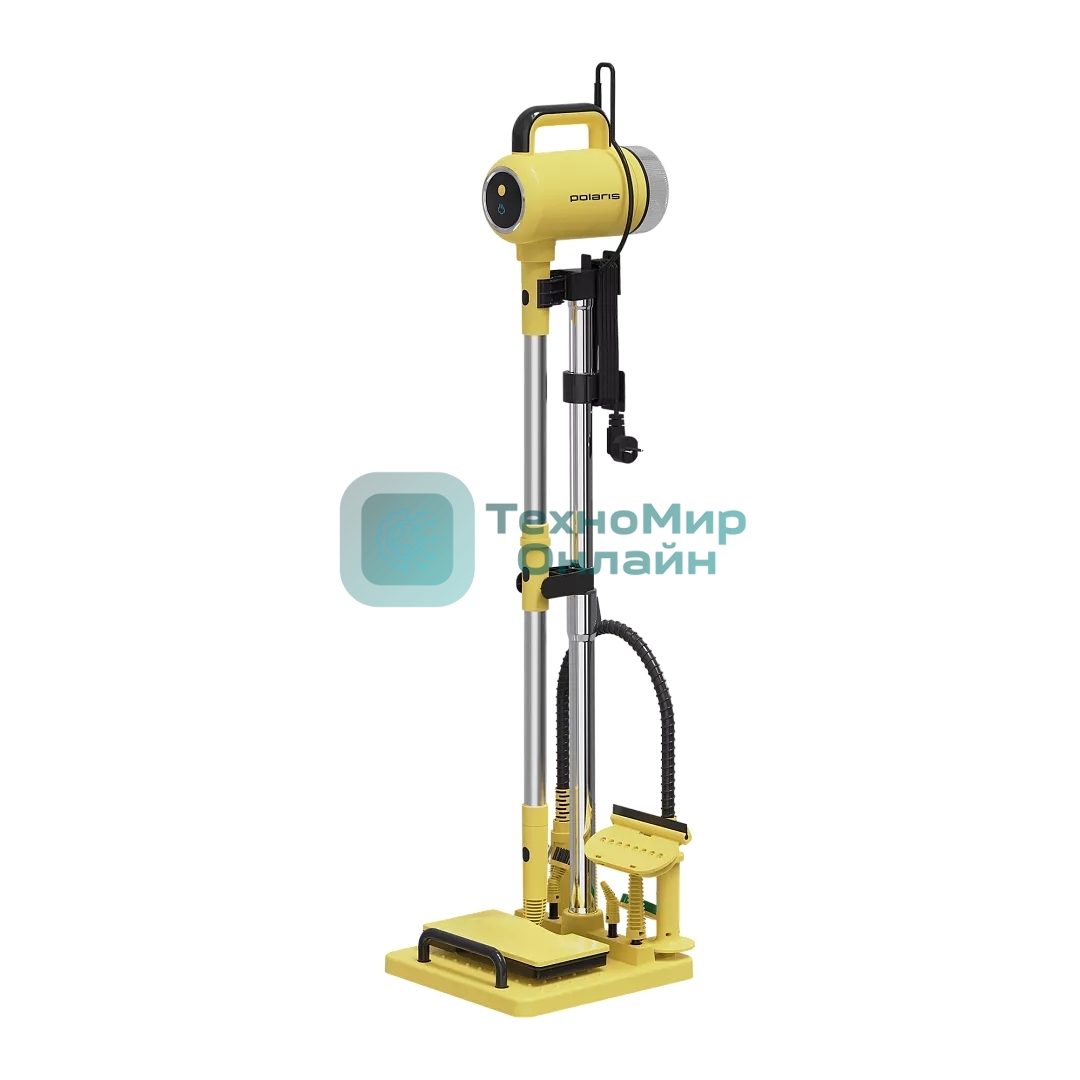 Пароочиститель Polaris PSC-1711С желтый/черный, 1700 Вт