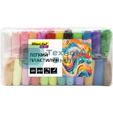 Пластилин легкий Silwerhof Create LC24OP-360st 24цв. 15гр. стек 3шт пакет