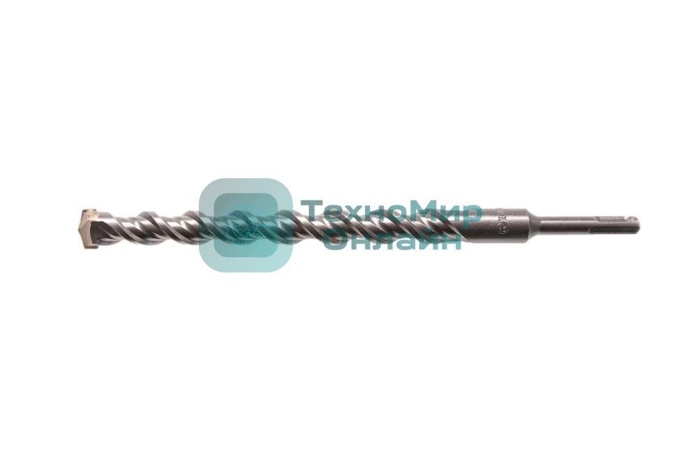Бур по бетону Denzel двойная спираль, Cobalt W-tip, 22x310 мм, SDS PLUS