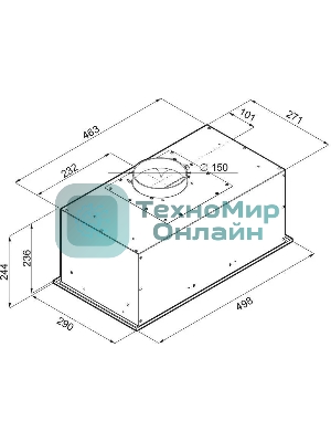 Вытяжка встраиваемая Maunfeld Crosby Power 50 белый, 50 см, 1050 куб. м/ч, 51.8 дБ