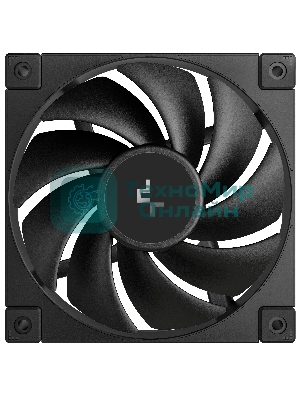 Вентилятор для корпуса DEEPCOOL FD12 черный, 120 мм, 2050 об/мин, 27.6 дБ, 4 pin