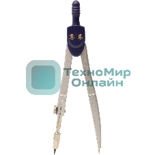 Готовальня Silwerhof Daily, корпус синий, металл, 12 см, в комплекте: 5 предметов