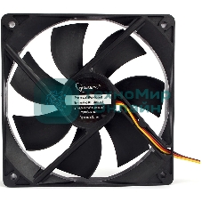 Вентилятор Gembird 120x120x25, гидрод., тихий, 3 pin/4pin Molex, провод 30 см (S12025H-3P4M)