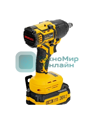 Гайковерт Denzel ударный аккумуляторный бесщет. CIWH-BL-20-500, Li-Ion, 20 В