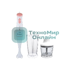 Блендер погружной МАТРЕНА МА-052 (007265) белый, розовый
