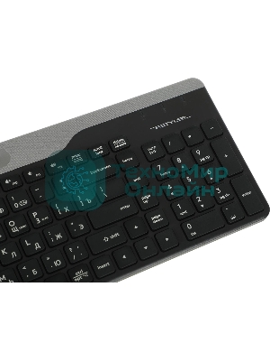 Клавиатура беспроводная A4Tech Fstyler FBK25, USB, Bluetooth/Радиоканал, черный/серый