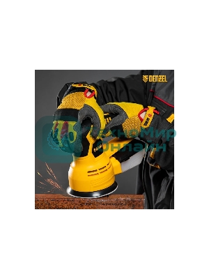 Эксцентриковая шлифовальная машина Denzel OS-125, 450 Вт, 6000-12000 об/мин