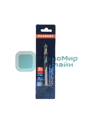 Сверло EDGE by PATRIOT по дереву спиральное 7 мм, W-образная заточка, 1 шт в блистере